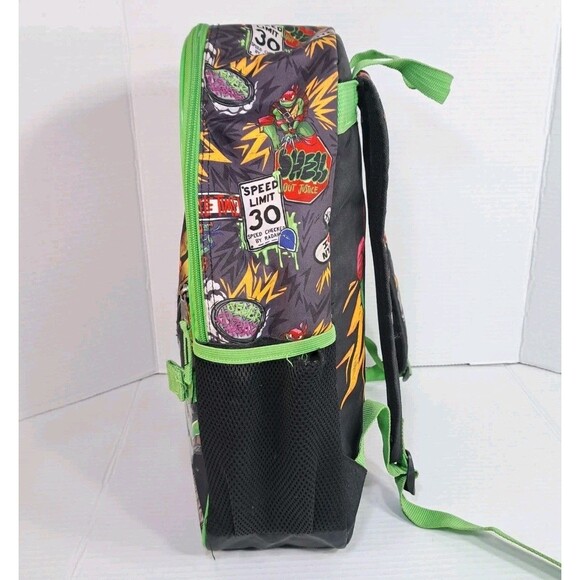 Teenage Mutant Ninja Turtles 17" Backpack Bookbag TMNT Kids School Bag Laptop - Picture 4 of 8